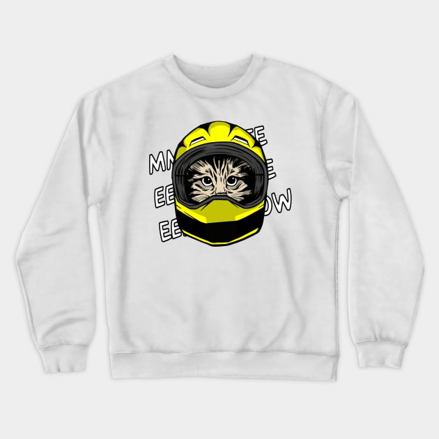 funny cat driver – Meeeeeeeow, the sound of formula m1ao (Silvinho) Crewneck Sweatshirt by LiveForever